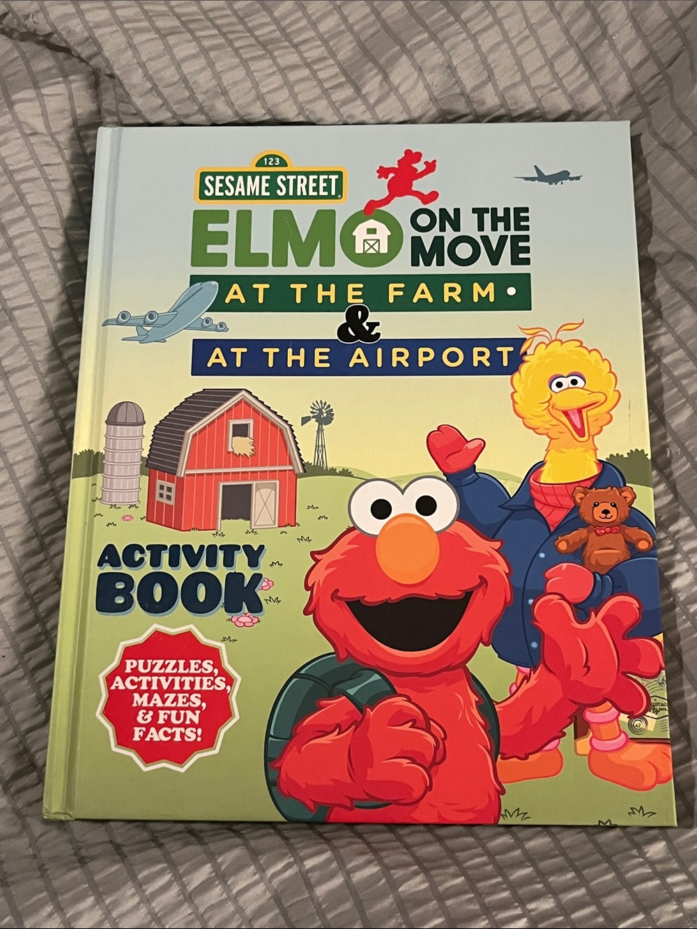 Sesame Street Elmo On the Move Farm & Airport Hardcover Activity Book